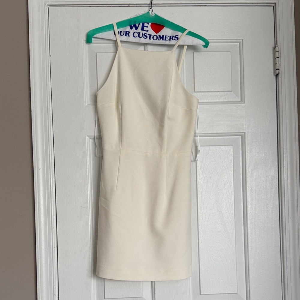 French Connection Cream Sleeveless Dress